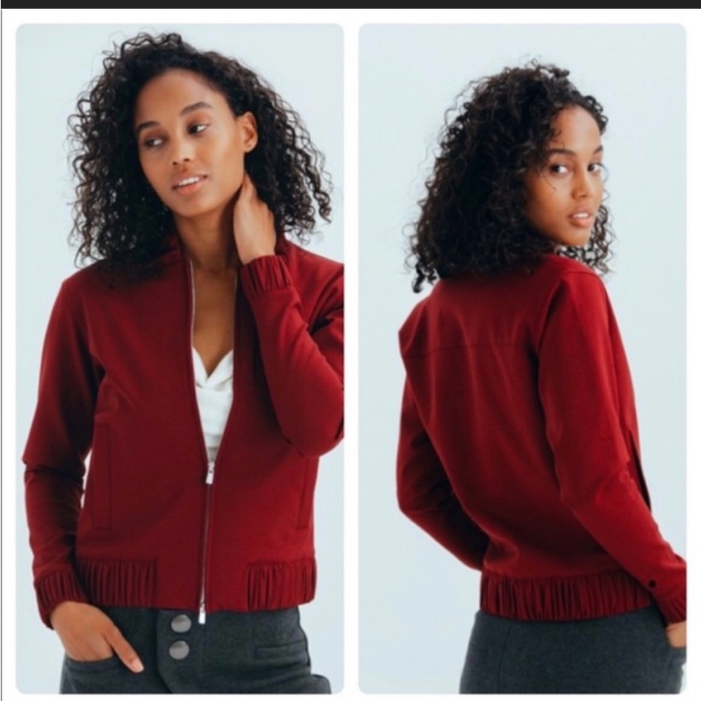 APL Red Bomber Jacket Knit Style -NWT - small